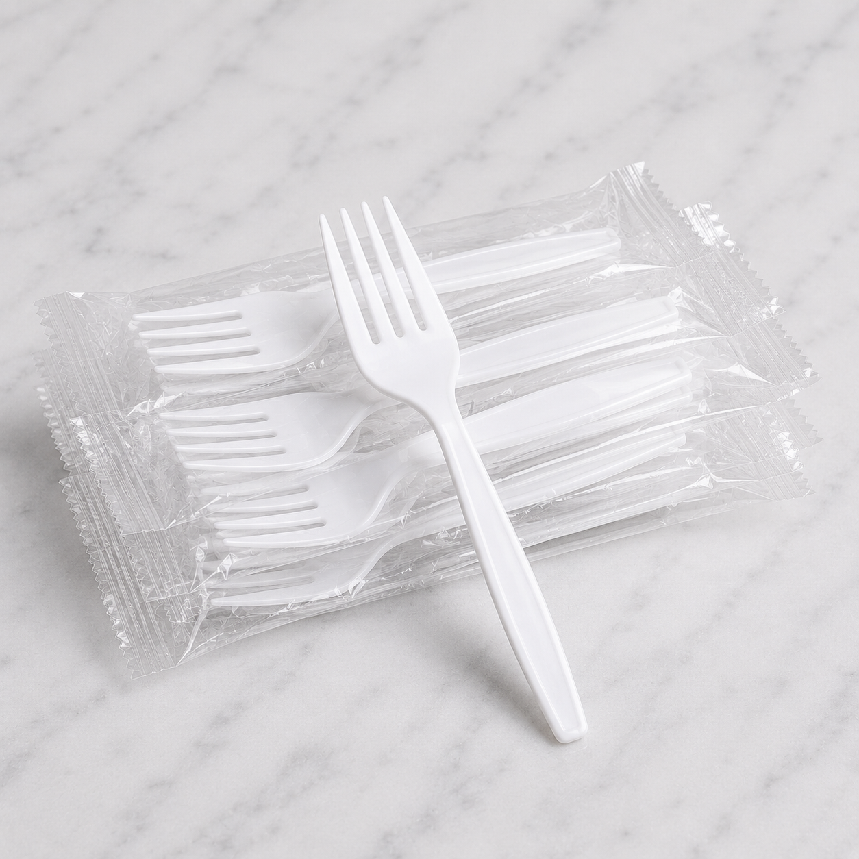 Heavy-Duty Disposable Plastic Forks (1000 Ct)