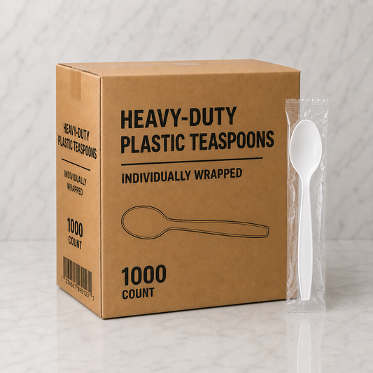 Heavy-Weight Disposable Teaspoons (1000 Ct)