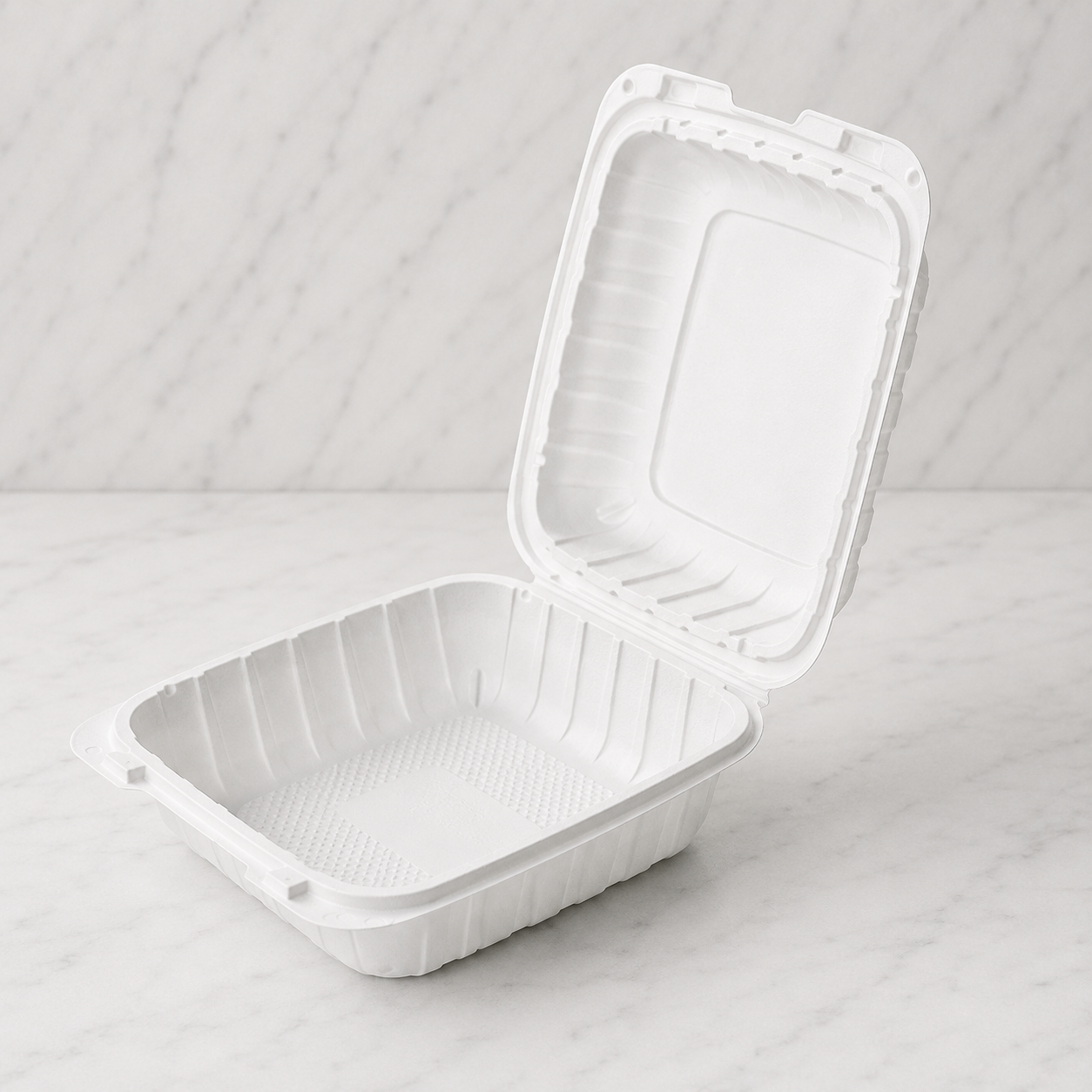 Plastic Takeout Containers 8x8 (150 Ct)
