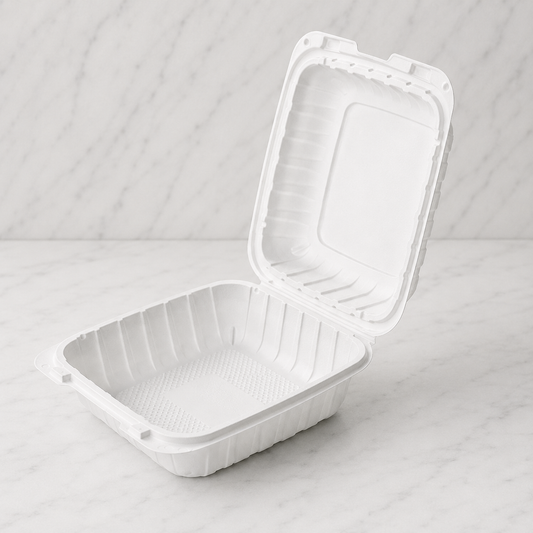 Plastic Takeout Containers 8x8 (150 Ct)