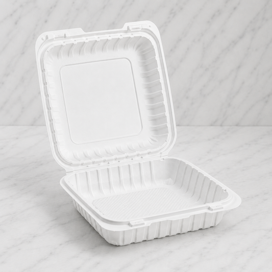 Plastic Takeout Containers 9x9 (150 Ct)