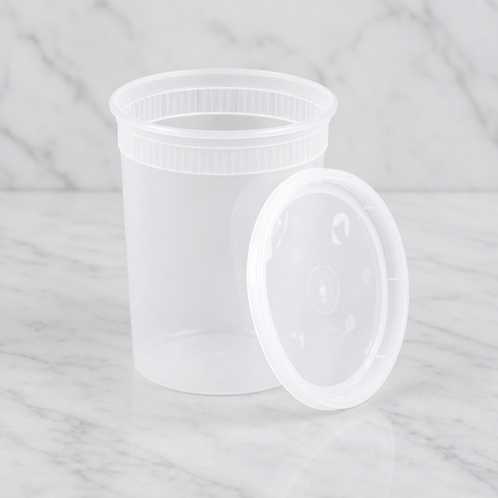 Plastic Soup Cups with Lids 32 oz (240 Ct)