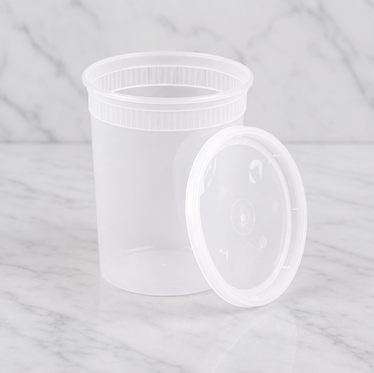 Plastic Soup Cups with Lids 32 oz (240 Ct)