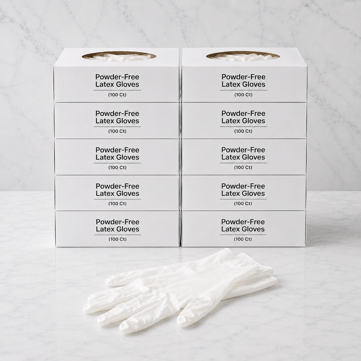 Powder-Free Latex Gloves 10-Pack (1000 Ct)