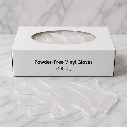 Powder-Free Vinyl Gloves Large 10-Pack (1000 Ct)