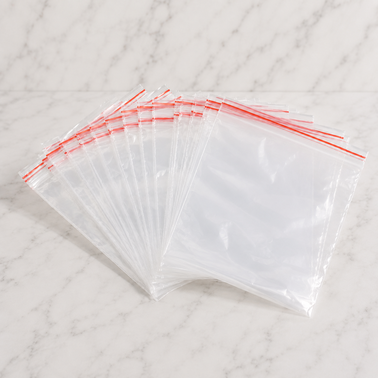 Quart Zipper Storage Bags 16.5x14.9cm (500 Ct)