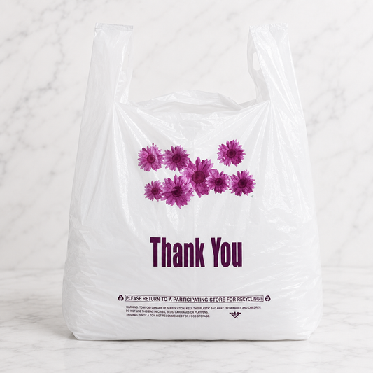 Plastic Shopping Bags 1/6 Barrel (600 Ct)