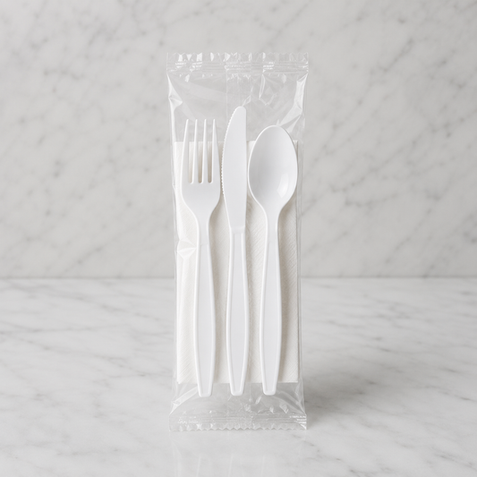 Wrapped Disposable Cutlery Sets (500 Ct)